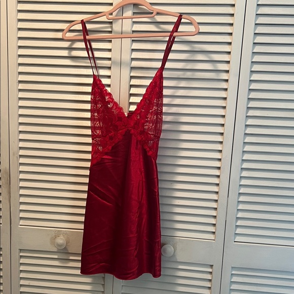 AVIDLOVE Red Satin sleepwear Other - #1333=Elegant Red Lace Chemise